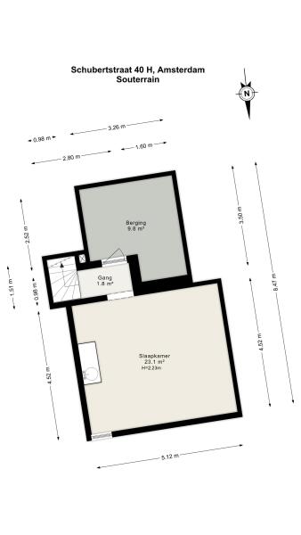 Floor Plan 2 - Schubertstraat 40 H