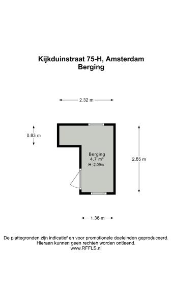 Floor Plan 4 - Kijkduinstraat 75 H