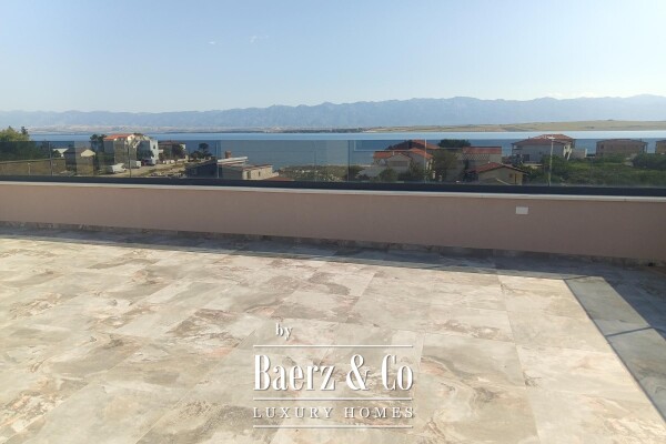 photo 2 Vir, Luxury villa with a pool in the first row to the sea