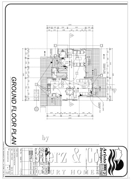 Floor Plan 1 - Royal Residences – new 3 bedroom golf villa with pool, Secret Valley (plot 461)